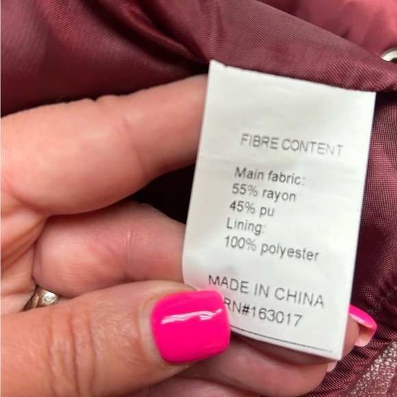 Princess Polly Palladia Pu Jordy Corset Burgundy Size 12 - Picture 5 of 11